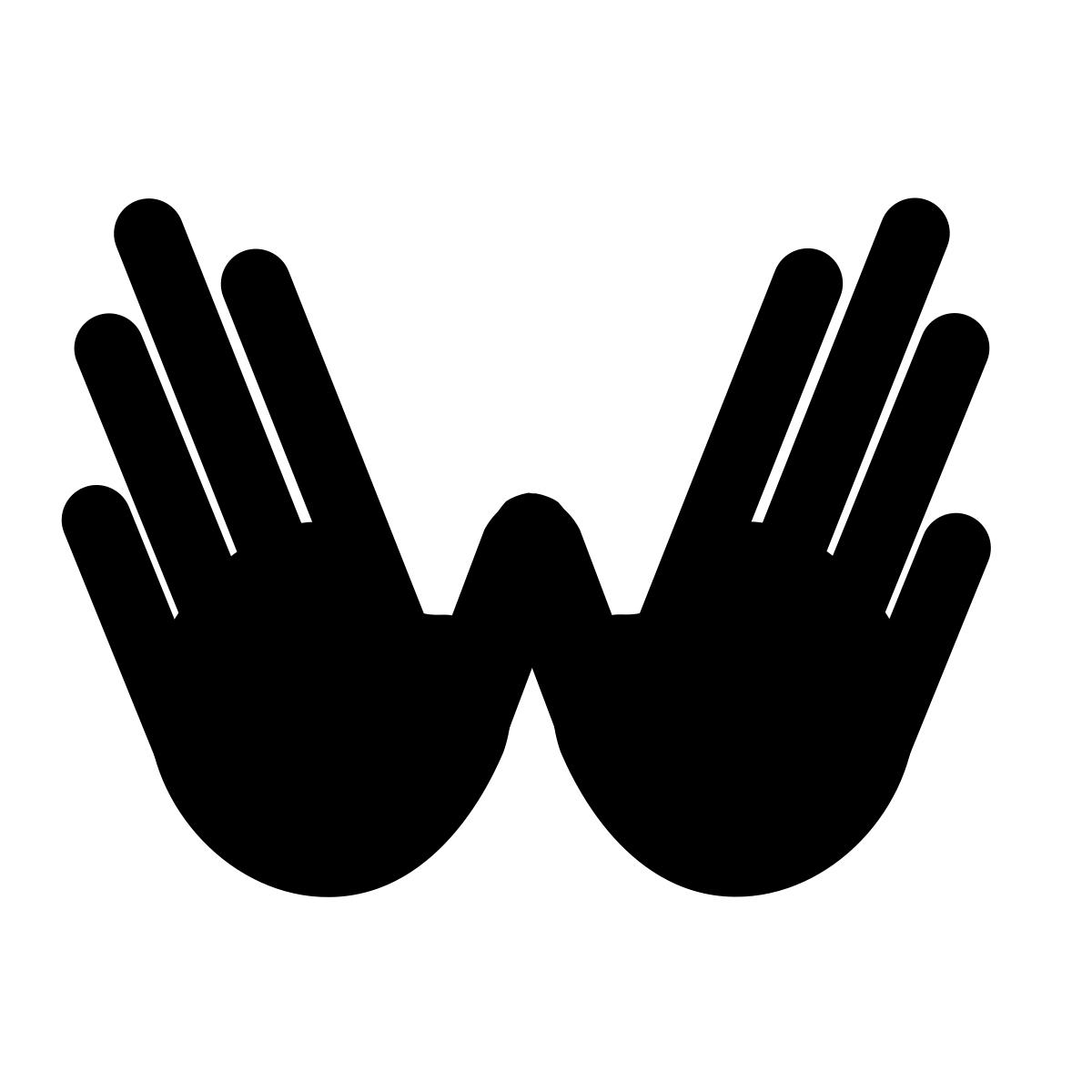 Logo of hands forming the letter W